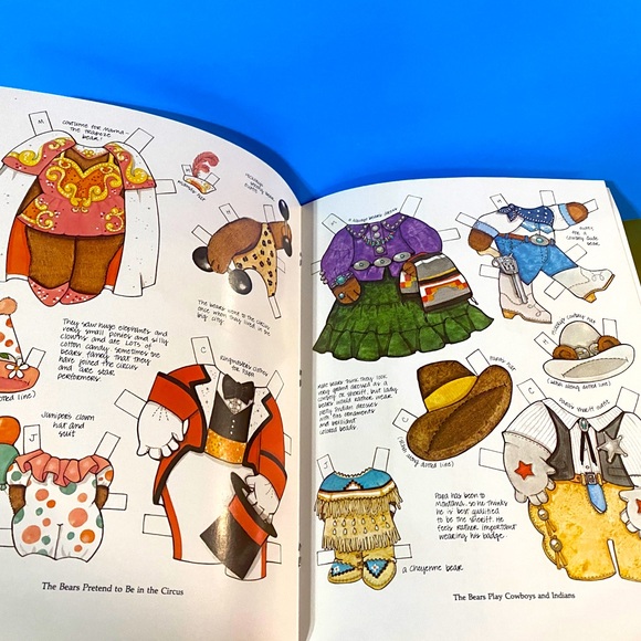 TEDDY BEAR PAPER DOLLS VTG 1983 NEW UNUSED CRYSTAL COLLINS A FAMILY OF 4 BEARS - Picture 9 of 11